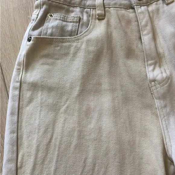 Missguided Riot Neutral Patched High Rise Mom Jean Size 6 - Picture 12 of 14